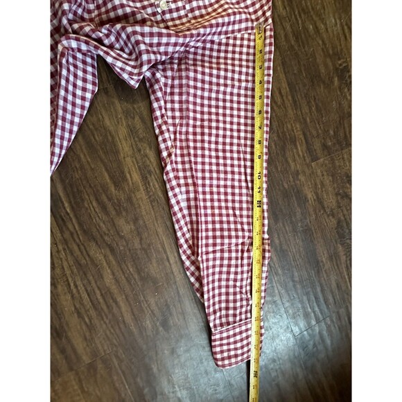 Levis Vintage Red Tab Button Shirt Size Medium M Upside Down Tag Gingham Plaid - Picture 11 of 16